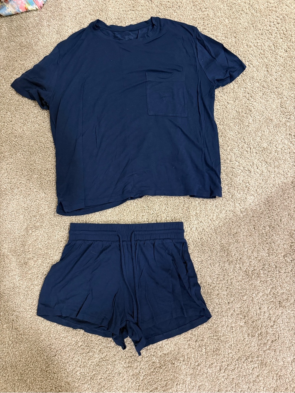 stars above Navy Pocket Tee & Shorts Pajama Set